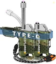 Plastic Waterproof Electric Lighter with 360Flexible Long Neck, Outdoo