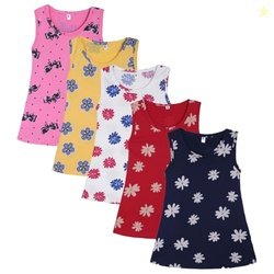 T2F Baby Girls Night Gown (Pack of 5)(BABY-GOWN-01_Multicolor_3-6m)