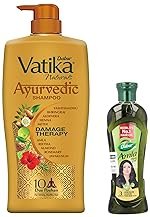 Dabur Vatika Ayurvedic Shampoo – 1L & Dabur Amla Hair Oil – 180 ml