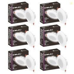 Bajaj Polycarbonate Ivora Compact Downlight 3-in-1 CCT | 3W LED Downli
