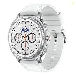 Samsung Galaxy Watch8 Classic (46mm Bluetooth, White) with 3nm Process