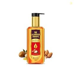 Bajaj Almond Drops Almond + Argan Hair Oil - 200ml | Provides 3-way Da