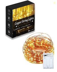 Homesake 50 LED Fairy Lights for Room Decoration Battery Operated Stri