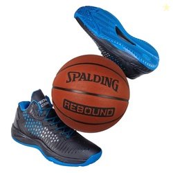 Vector X Cosmic Basketball Shoe with Spalding Rebound Rubber Basketbal