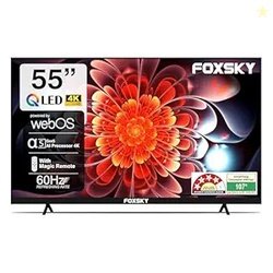 Foxsky 139 cm (55 inch) Frameless Series QLED 4K Ultra HD LED Smart TV