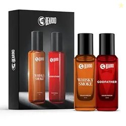 Beardo Whisky Smoke & Godfather Perfume Combo (20 ml x 2) | Spicy, Woo