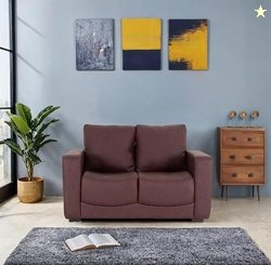 Peachtree Orchid 2 Seater Sofa for Living Room, Mango Wooden Frame & I