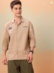 Mast & Harbour Drop-Shoulder Regular Fit Pure Cotton Casual Shirt