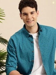 Mast & Harbour Pure Cotton Opaque Printed Casual Shirt