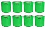 Tech Time HDPE UV Protected 260 GSM Round Green Colour Plants Grow Bags Suitable for Terrace and Vegetable Gardening (Size: 6X6, Pack of 8)