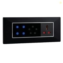 Smarteefi Touch 5 Port Modular WiFi Smart Switch Board, 3 Switch Contr