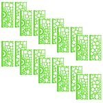 Crackles Geometrical Multi Shape Stencil Spirograph 2 Pc | Geometric Ruler for Art & Craft| Scrapbooking, DIY Projects, Drawing Stencil for Home, School, Office (Pack of 20) Ideal for Return Gifts