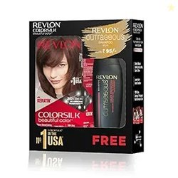 REVLON ColorSilk Hair Color with Keratin - 3RB Dark Mahogany Brown - (