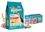 Mankind Petstar Adult Dog Food (High Protein) Combo – Chicken & Wheat 3 kg + Adult Gravy 120g (Pack of 15)