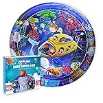 Water Mat for Babies to Play Tummy Time for Infants Stimulating Play for Kids, Interactive Promoting Sensory Development in an Enjoyable Water-Filled Environment 50 x 50 x 2.5 cm