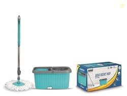 Gebi Aqua Bucket Spin Mop with 1 Microfiber Refill (Assorted Colours)