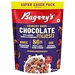 Bagrry’s Crunchy Dark Chocolate Muesli 700g / 750g | 100% Belgian Dark Chocolate Muesli | 86% Fruits, Nuts, Cocoa & Grains | No Artificial Ingredients | High Fibre Breakfast Cereal