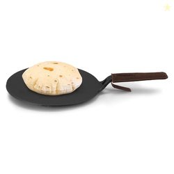 AGARO Royal Pre Seasoned Cast Iron Tawa, 26 CM Diameter, No Chemical C