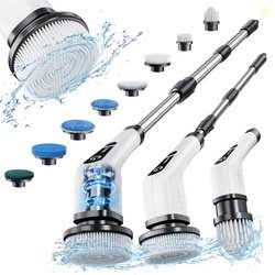 Electric Spin Scrubber, Leebein Cordless Cleaning Brush with 8 Replace