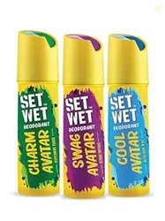 Set Wet Cool, Charm & Swag Avatar Deodorant & Body Spray Perfume For M