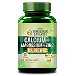 Himalayan Organics Calcium Magnesium Zinc Vitamin D3, B12 & K2 (10 count (Pack of 1))