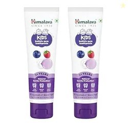 Himalaya Kids Bubble Gum Toothpaste, 80g x Pack of 2 | 2 to 12 Years |