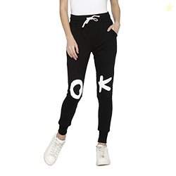 Campus Sutra Women's Printed Trackpant(AZ18BOT_TP_W_OK_BLWH_AZ_L)