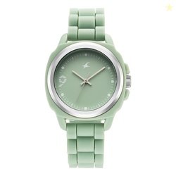 Fastrack Tees Hype Bounce Quartz Light Green Round Dial Men's Watch |