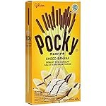 Glico Pocky Choco Banana Biskuit Stik Cokelat Salut Krim Rasa Pisang,42g (Pack of 2)