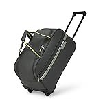 Safari Polyester in-Line Skate Sprinter Cabin Size Duffle Trolley Bag, Soft Carry-On Luggage, 2 Wheel Travel Duffle Bag for Men & Women, 5 Years Warranty, Grey, 55Cm