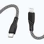 Zebronics Type-C to Lightning Fast Charging Cable, 27W PD Rapid Charging, Charge & Sync Support, Braided Tangle-Free Design, 1.5 Meter Length, Compatible with Type-C PD Adapters (TL300, Black+White)