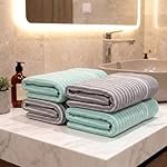 Athom Living Premium Hand Towels- Cotton, 400 GSM, Ultra Soft, Quick Dry, Highly Absorbent | for Hand, Kitchen and Gym | 60 * 40 cm, Pack of 4 (Grey and Sea Green)