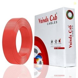VRINDACab Red 2.5MM 90 MTR Wire | FR PVC Insulated Multi Strand CCA Co