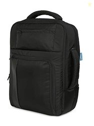 F Gear Spartan Black 24L Premium Laptop Backpack with Luggage Strap |