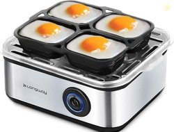 Longway LWEB04 500 Watt Stainless Steel Egg Boiler/Cooker for Steaming
