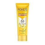 PONDâS Sun Miracle SPF 50 PA+++ CrÃ¨me Gel Sunscreen-Protect & Bright, With 3% Niacinamide, Fade Dark Spots in 4 Weeks, Lightweight, No White Cast 100g
