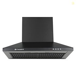 Faber Pluto 60 cm 1000 m/hr Wall Mounted Kitchen Chimney | Baffle Filt