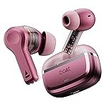 Boat Nirvana Space, 360 Spatial Audio, Active Noise Cancellation (~32dB), 100Hrs Battery,4Mics ENx, Fast Charge, v5.3 Bluetooth TWS in Ear Earbuds Wireless Earphones with mic (Pink Punch)