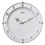 Ajanta Plastic Step Movement Round Wall Clock (White, 25.7 X 25.7 X 3.6 Cm) – Analog
