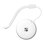 Zebronics Smart Finder Tag (Android Only), Google Find Hub Compatible, Ring to Find, Lost Mode & Real Time Item Tracking, Quick Setup, 1 Year Battery Backup, Lanyard Included (Loshall Tag, White)