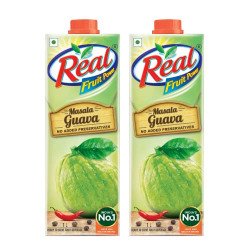 DABUR Real Masala Guava Fruit Juice-1L (Pack Of 2)|No Added Preservati
