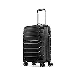 Aristocrat Liberty Cabin (Carry-On) Trolley Bag, 58Cm | Combination Lock | 8 Wheels | 3 Years International Warranty | Jet Black