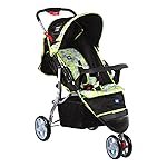 Mee Mee Easy to Push Baby Pram with Quick One-Hand Folding (MM-35 B), Green, 1 Count (Pack of 1)