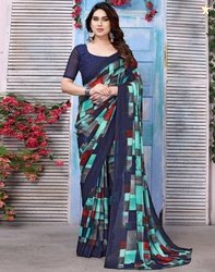 SIRIL Floral Print, Geometric Print, Printed Daily Wear Georg...