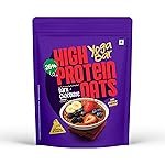 Yogabar 26g High Protein Oats 1kg , Dark Chocolate – Breakfast Cereal with Wholegrains, 26% Protein & No added sugar – Oats High Protein for Gym – Premium Protein Blend with Whey Protein Powder – with Goodness of Chia, Sunflower & Pumpkin Seeds & Probioti