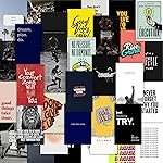 CodersParadise Pack of 54 Motivational Inspirational Wall Collage Kit Posters – 4 x 6 Inches Posters for Room Wall Decoration of Bedroom, Office, Living room, Dorm room – Glue Dots Included, Cardstock