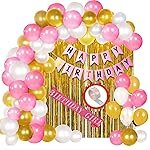 Crackles Happy Birthday Balloons Decoration Items Combo Kit Carton Theme – 65 Pcs for Kids Boys & Girls, multi, Large (P-HBMIN-310-IP)