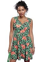 Tokyo Talkies Women’s Sleeveless V-Neck Printed Dresses| Dresses Women| Dresses| Stylish| Casual