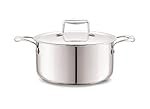Cello Tri-Ply 20 cm Stainless Steel Cookware Casserole, 3 LTR | Tri-Ply Bottom Casserole with SS Lid | Induction and Gas Stove Friendly | for Biryani/Pulao/Halwa/Curries | Silver