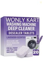 WONLY KART Lavender-scented 20 Pcs Washing Machine Deep Cleaner Descal